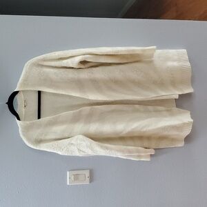 Margeaux & Ellie Cozy Cream Open Cardigan